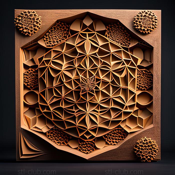 3D model st sacred geometry (STL)